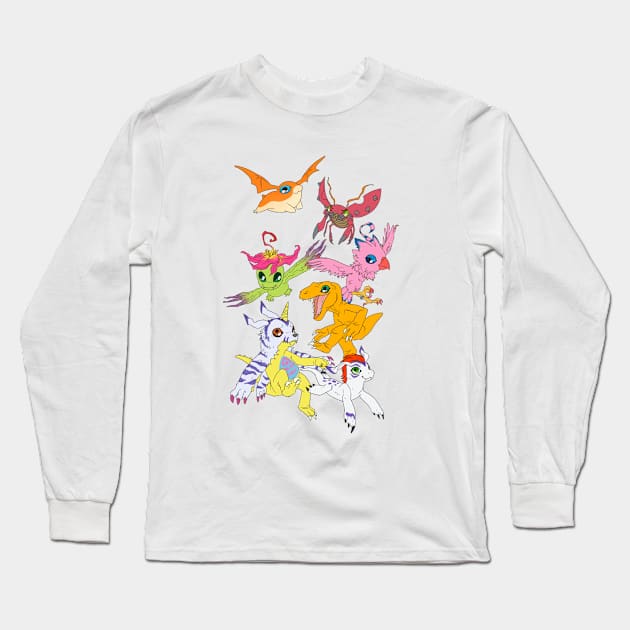 Digivolve! Long Sleeve T-Shirt by owlapin